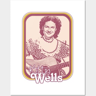 Kitty Wells // Retro Style Country Artist Fan Design Posters and Art